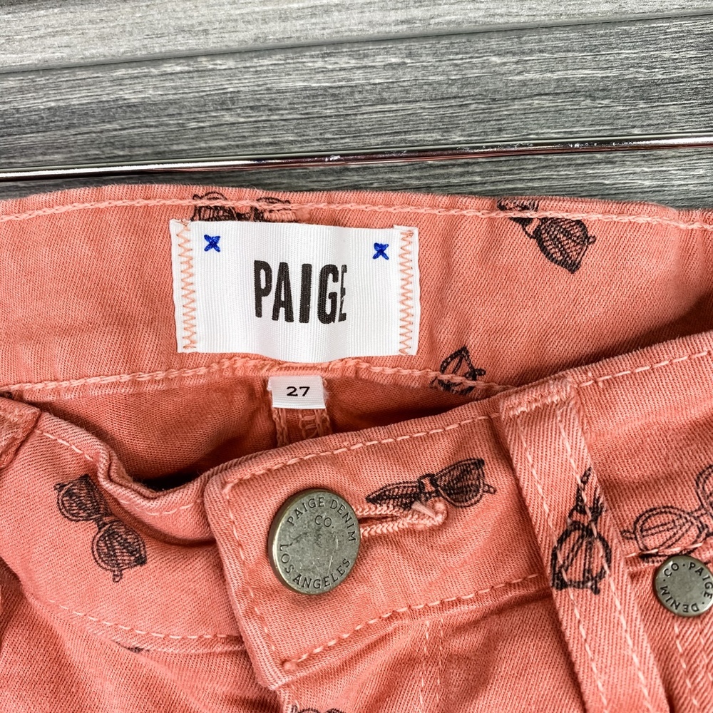 Paige Verdugo Ankle Pink Sunnies Skinny Jeans 27 - Picture 4 of 6